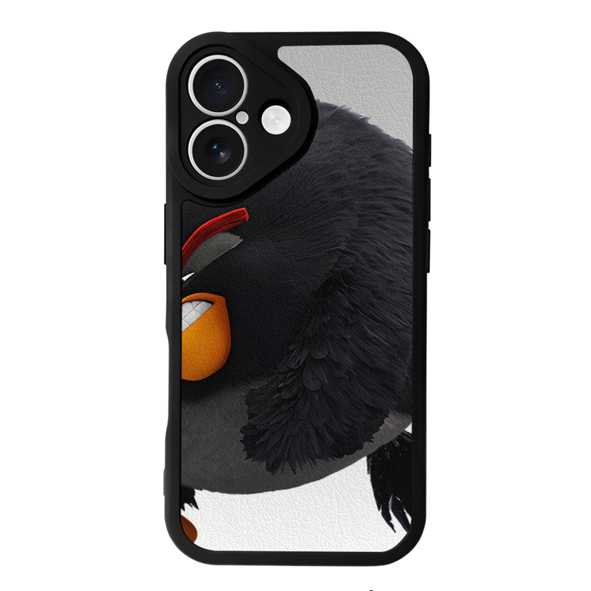 （画像用） Angry Birds アングリーバード 【iPhone 16シリーズ対応】シリコンスマホケース（レザー調） 材質：シリコン